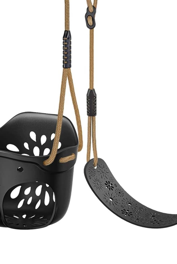 Black saltair child swing and swing seat custom swing set
