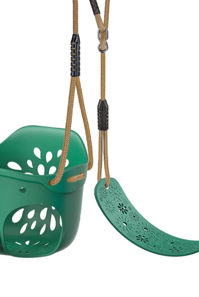 Green saltair child swing and swing seat custom swing set