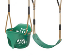 Green saltair child swing and swing seat custom swing set